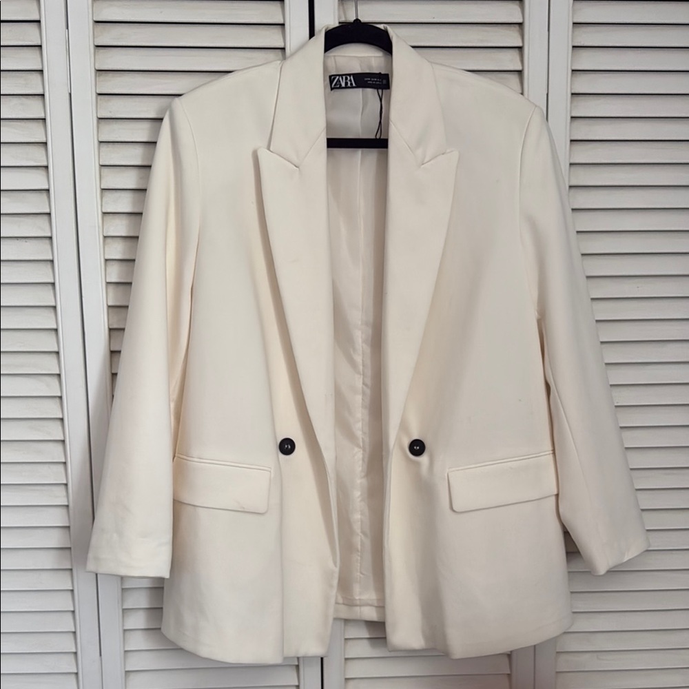 Zara Women's Cream Blazer